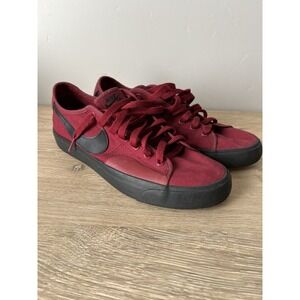 Nike SB Blazer Court Mens Sz 8.5 Burgundy Athletic Shoes Sneakers Canvas